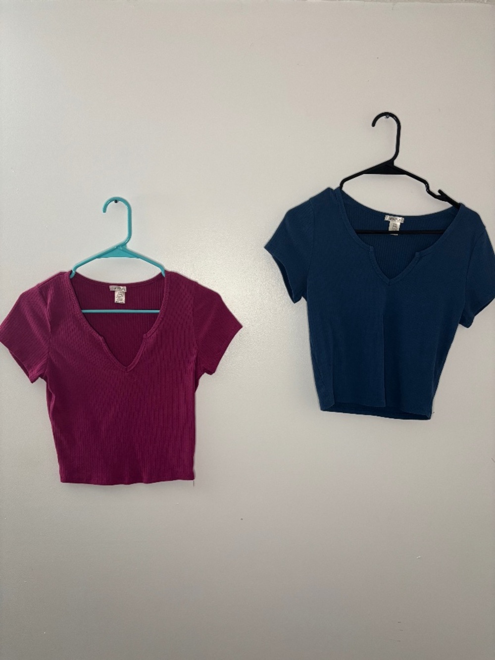 Bozzolo Crop Tops Pink and Blue Size M and L (Fit is similar)